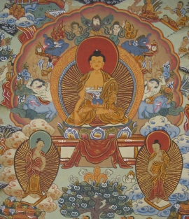 Tibetan Thangka of Buddha&rsquo;s Life Story
