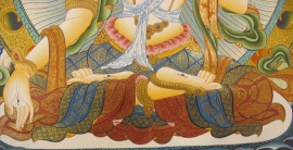 White Tara With Five Dhyani Buddha