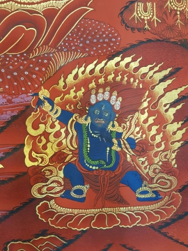 Peinture tibétaine de Chenrezig