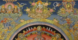 Manjushree Mandala Tibetan Painting