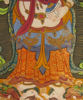 White Lord with Six Hands Thangka