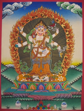White Mahakala Thangka