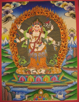Shadbhuja Sita Mahakala Thangka