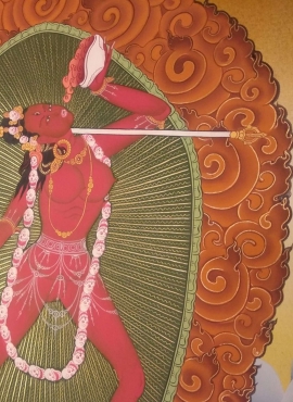 Tibetan Thangka of Vajrayogini