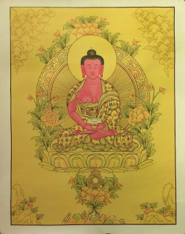 Peinture d&rsquo;Amitabha Bouddha