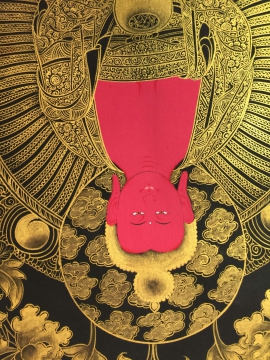 Thangka bouddhiste d&rsquo;Amitabha Bouddha
