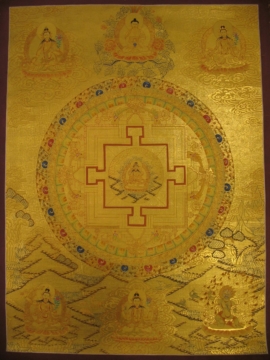 Traditional Thangka of Samantabhadra Mandala