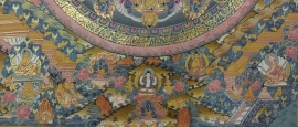 Thangka tibétain du Mandala de Bouddha