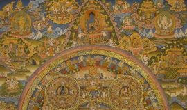 Thangka bouddhiste du Mandala de Bouddha