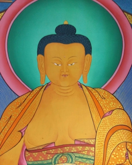 Tibetan Shakyamuni Buddha Painting Thangka