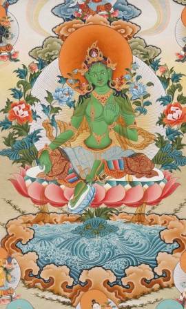 Atisha Tradition 21 Taras Thangka