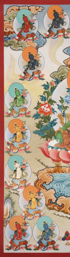 Atisha Tradition 21 Taras Thangka
