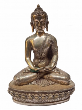 Shakyamuni Buddha Tibetan Statue - Sterling Silver