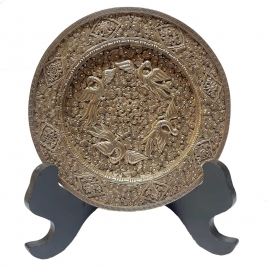 Plato decorativo de plata esterlina Vajrayana
