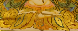 Chenrezig avec Pancha Buddha Thangka