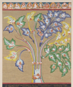 Blue Beryl Tree 2 &ndash; Healing Thangka