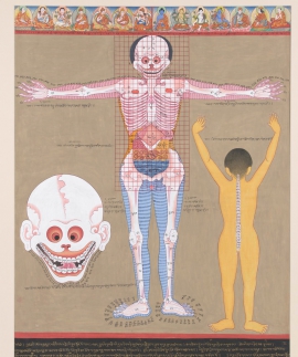 Anatomical Thangka – Front View