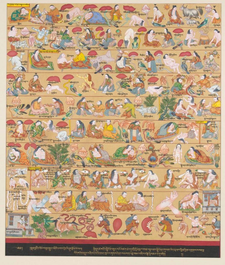 Thangka Art Depicting Buddhist Medicine