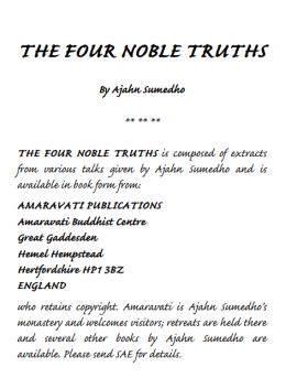 Las Cuatro Nobles Verdades