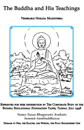 The Buddha and His Teachings