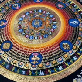 50 Cm Om mane padme hum mantra mandala
