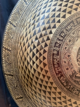 Gong tibétain – Design de Bouddha et Mandala