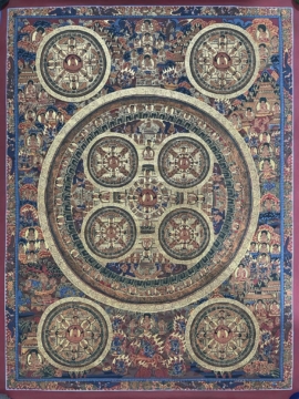Arte de pintura de mandala budista del Buda