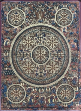 Arte mandálico ritual del Buda