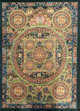 Arte de mandala budista del Buda
