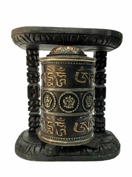 20cm Prayer Wheel with Ashtamangala