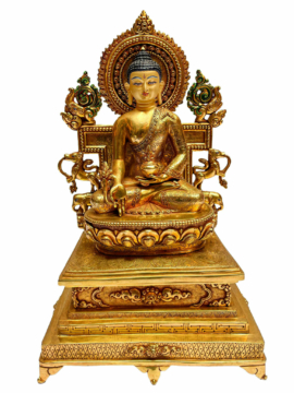 Beautifully hand-carved Medicine Buddha Handmade Statue