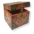 Caja de madera tibetana con diseño de nudo infinito