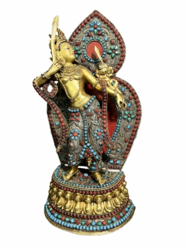 Peaceful Dancing Manjushree Statue