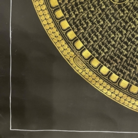99 cm Om Mane Padme Hum Mandala Canvas