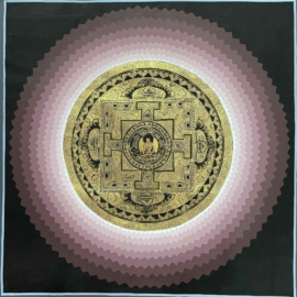 Buddha Mandala on Cotton Canvas, 41 cm