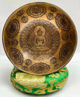 Amitabha Buddha carved bowl