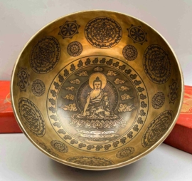 Shakyamuni Buddha carved bowl