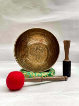 Mantra carved bowl