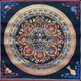 Astha Mangala Mandala Cotton Canvas Art
