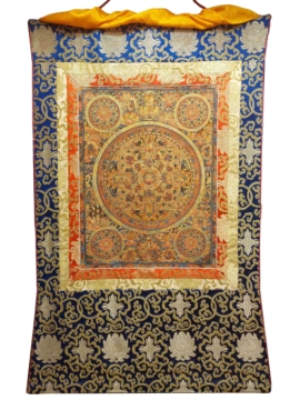 Thangka de Manjushri sur toile en coton
