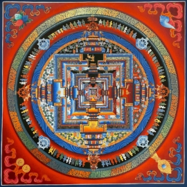33 Cm kalachakra budhist mandala