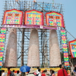 Cheung Chau Bun Festival or Cheung Chau Da Jiu Festival is a traditional Chinese festival on the island of Cheung Chau in Hong Kong. Held annually, and with therefore the most public exposure, it is by far the most famous of such Da Jiu festivals, with Jiu being a Taoist sacrificial ceremony.
Such events are held by mostly rural communities in Hong Kong, either annually or at a set interval of years ranging all the way up to once every 60 years. Other places that may share the folk custom include Taiwan, Sichuan, Fujian and Guangdong.