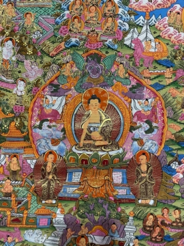 Thangka en Toile de Bouddha Shakyamuni