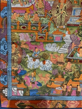 Thangka en Toile de Bouddha Shakyamuni