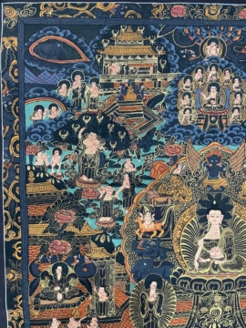 Buddha&rsquo;s Twelve Great Deeds Thangka