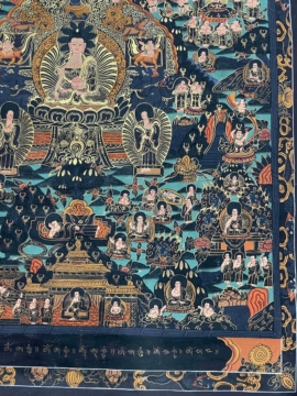 Buddha&rsquo;s Twelve Great Deeds Thangka