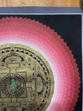 42 cm mandala de Tara verte