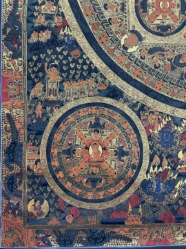 Shakyamuni Buddha Mandala on Cotton Canvas