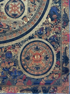 Shakyamuni Buddha Mandala on Cotton Canvas