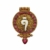 Tibetan Copper Ghau Box with Sankha Design